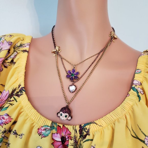 Betsey Johnson Layer Necklace. NWOT. - Picture 11 of 12